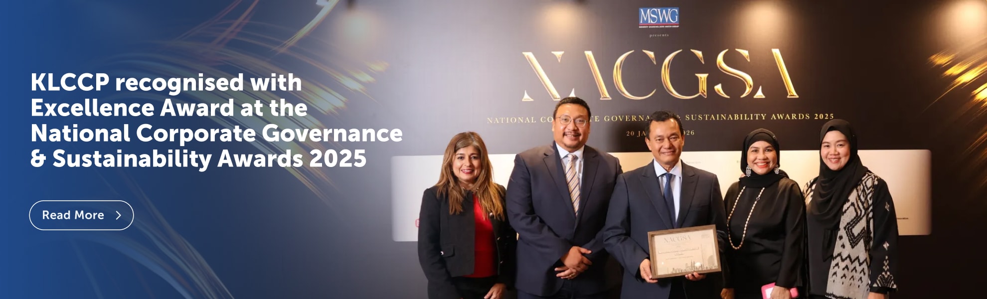 KLCCP recognised with Excellence Award at the National Corporate Governance & Sustainability Awards 2025